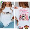 Retro Disney Christmas Pink Cute Mickey And Friends Xmas Comfort Colors Tee