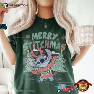 Retro Merry Stitchmas Disney Neverland Comfort Colors T-shirt
