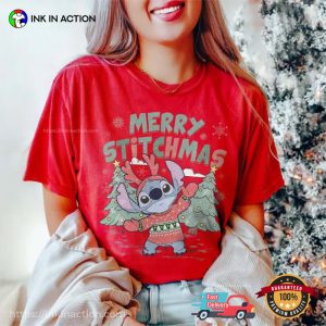 Retro Merry Stitchmas disney neverland Comfort Colors T shirt 3 InkInAction.com