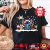 Santa Stitch And Snack Funny Christmas Tees