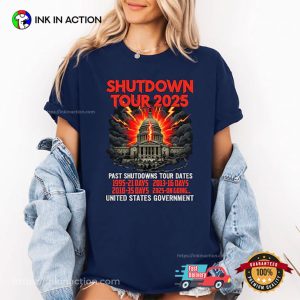 Shutdown Tour 2025 US Government Comfort Colors Tee