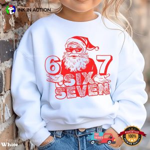 Six Seven Santa Toddler & Youth Funny Kids Christmas T-shirt