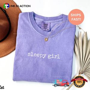 Sleepy Girl Funny Sleep Comfort Colors Tee