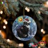 Starry Night Santa Cat Christmas Ornament