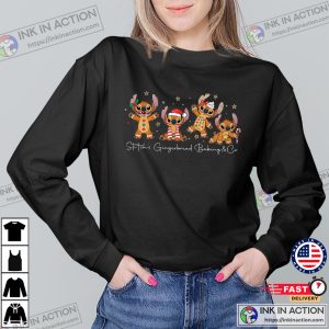 Stich's Gingerbread Baking & Co funny xmas t shirts 2 InkInAction.com