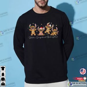 Stich's Gingerbread Baking & Co funny xmas t shirts 3 InkInAction.com
