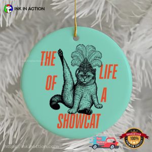 TS The Life of a Showcat, cat christmas tree ornaments 3 InkInAction.com