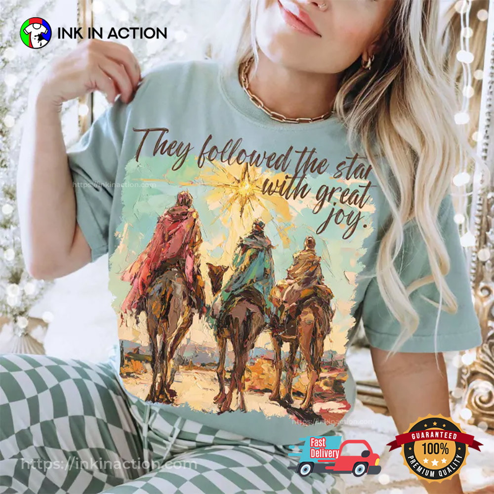 Three Wise Men Oil Painting The Epiphany T-shirt Three Wise Men Oil Painting The Epiphany T-shirt