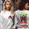 Thug Life Christmas Funny Cool Santa Claus 2 Sided T-shirt