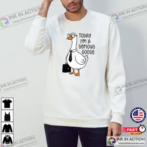 Today I'm A Serious Goose, Teacher Goose Graphic Shirt 3 InkInAction.com