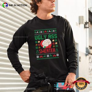 Ugly Ass Sweater Santa Funny Christmas Tee Shirts