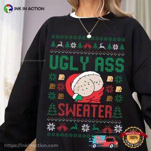 Ugly Ass Sweater Santa Funny Christmas Tee Shirts