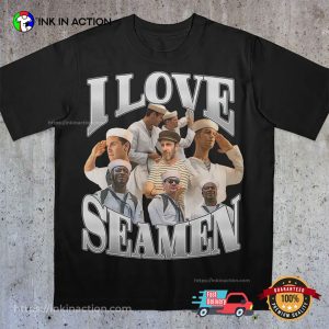 Vintage I Love Seamen Funny Meme shirt