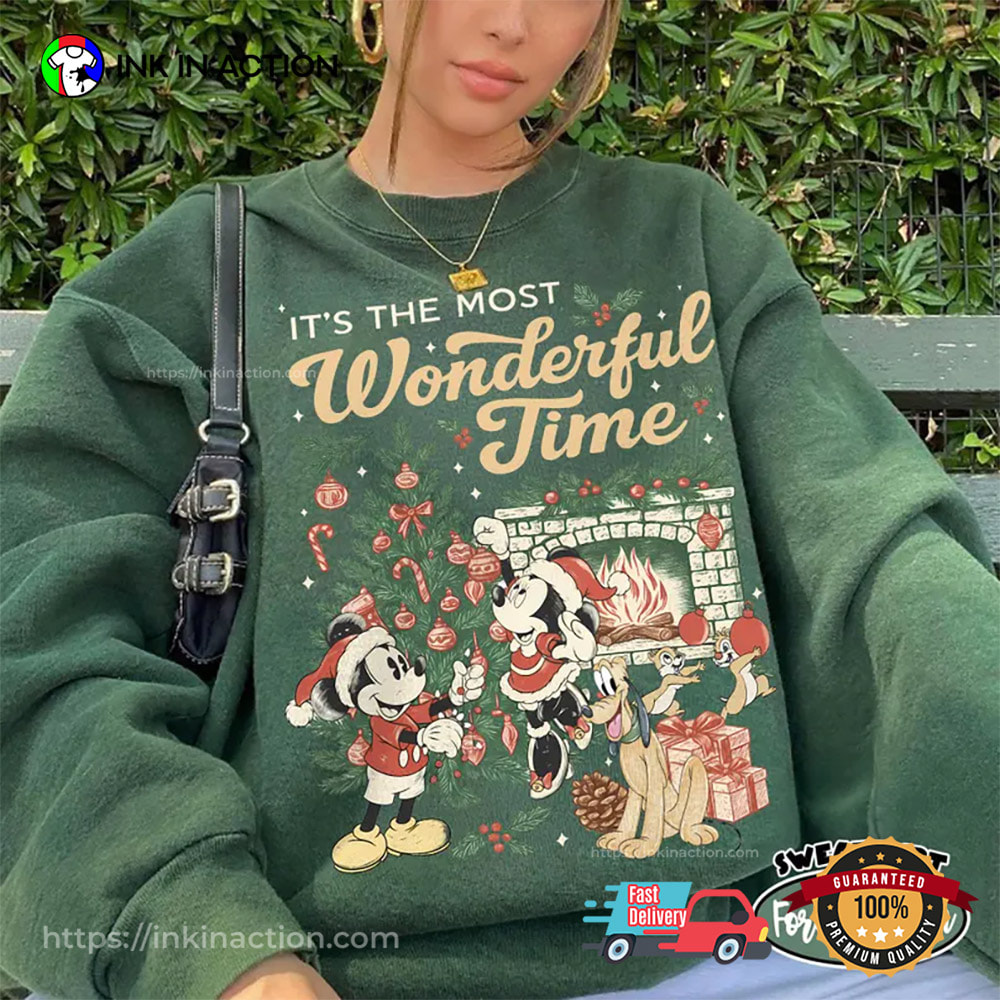 Vintage It’s The Most Wonderful Time Mickey & Friends Comfort Colors Tee
