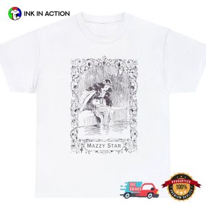 Vintage Mazzy Star Line Drawing Whimsical Mermaid Star Shirt 1 InkInAction.com