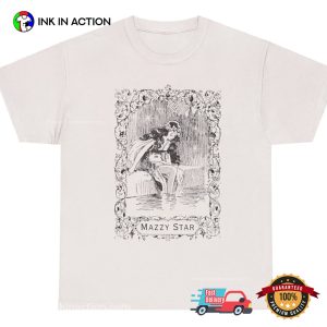 Vintage Mazzy Star Line Drawing Whimsical Mermaid Star Shirt 2 InkInAction.com