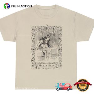 Vintage Mazzy Star Line Drawing Whimsical Mermaid Star Shirt 3 InkInAction.com