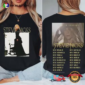Vintage Rock Concert Stevie Nicks 2025 Tour T shirt InkInAction.com
