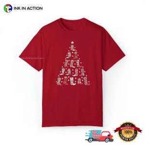 Western Christmas Boots Tree Retro Comfort Colors Shirt