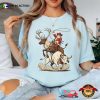 Western Cowboy Santa Riding Reindeer Comfort Colors Shirt