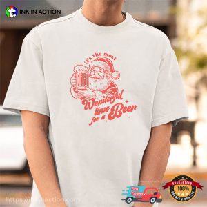 Wonderful Time For A Beer Retro Santa Claus Shirt 3 InkInAction.com