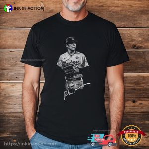 Yoshinobu Yamamoto Dodgers Champions Signature Shirt 2 InkInAction.com