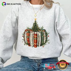 Xmas Tree From Books, Christmas Bookish Funny Shirt