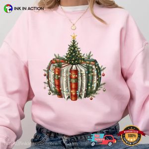 Xmas Tree From Books, Christmas Bookish Funny Shirt