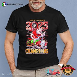 2025 SEC Football Champions georgia bulldogs game T shirt 2 InkInAction.com