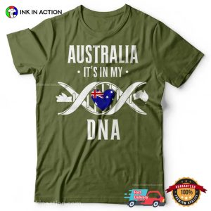 Australia DNA Heritage, Australia Pride Comfort Colors Shirt 2 InkInAction.com