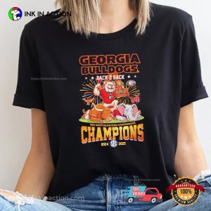 Back 2 Back Georgia Bulldogs Football SEC Champions 2025 Shirt 2 InkInAction.com