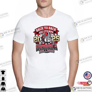 Back To Back Sec Champs 2025 georgia bulldogs logo T shirt 1 InkInAction.com InkInAction.com