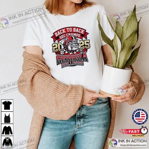 Back To Back Sec Champs 2025 Georgia Bulldogs Logo T-shirt Back To Back Sec Champs 2025 Georgia Bulldogs Logo T-shirt