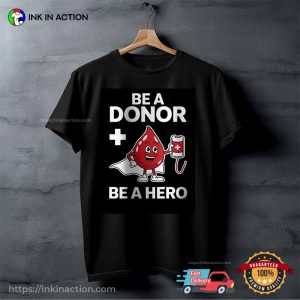 Blood Donation Awareness, Blood Drive T shirt InkInAction.com