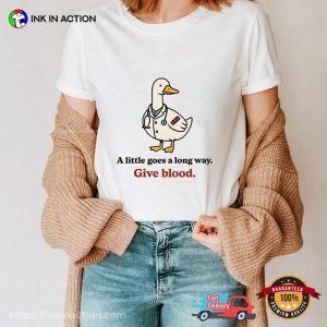 Blood Donation Support Goose Doctor Shirt