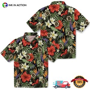 Boston Bruins Floral Hibiscus Hawaiian Shirt 2 InkInAction.com