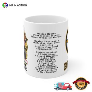 Boston Bruins Hockey Team NHL Mug 2 InkInAction.com