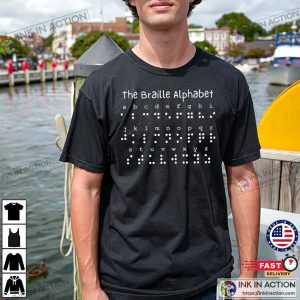 Braille Alphabet Letters And Braille Books Shirt Braille Alphabet Letters And Braille Books Shirt