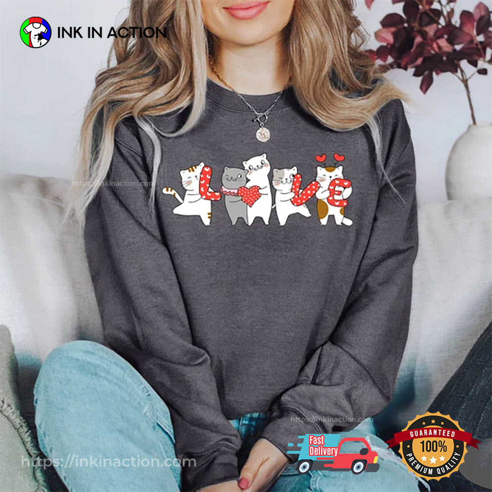 Cat Love Valentine, Valentines Day Shirts Cat Love Valentine, Valentines Day Shirts