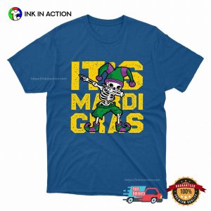 Celebrate Skeleton Dabbing Mardi Gras T-shirt Celebrate Skeleton Dabbing Mardi Gras T-shirt