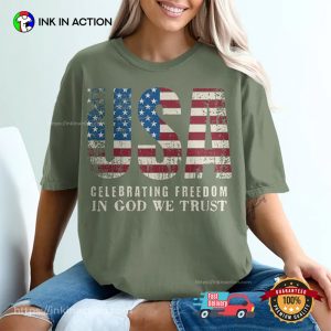 Celebrating Freedom In God We Trust T-shirt Celebrating Freedom In God We Trust T-shirt