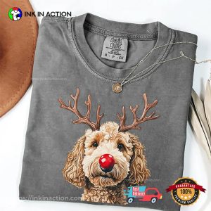 Christmas Dog Funny dog lover Holiday Comfort Colors Tee 3