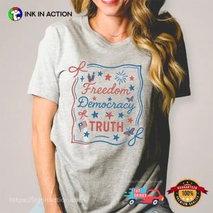 Coquette Bow 4th Of July Freedom Democracy Truth T-shirt 1 InkInAction.com