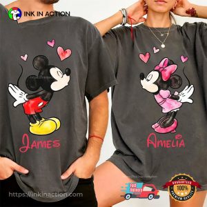 Custom Disney Valentine Mickey Minnie Comfort Colors Matching Tee Custom Disney Valentine Mickey Minnie Comfort Colors Matching Tee
