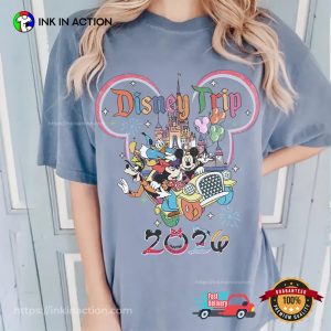 Custom Disney World Travel Disney Trip 2026 Comfort Colors Tee 2 InkInAction.com