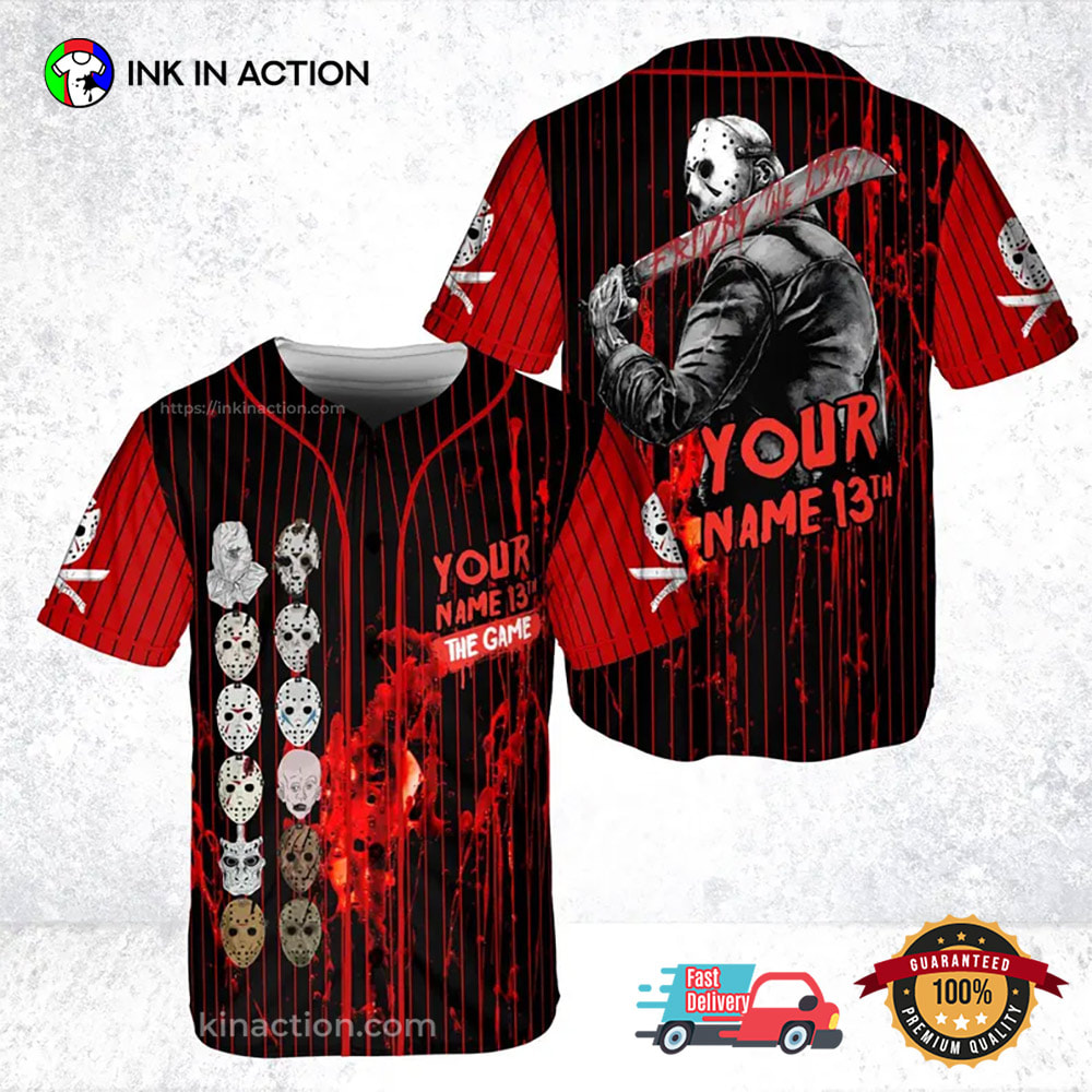 Custom Jason Voorhees Spooky Season Baseball Jersey Custom Jason Voorhees Spooky Season Baseball Jersey