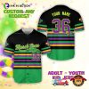 Custom Mardi Gras Fat Tuesday Fleur De Lis Baseball Jersey