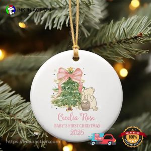 Custom Winnie the Pooh Christmas Ornament 1 InkInAction.com
