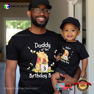 Custom Winnie The Pooh Happy Birthday Matching Family Shirt