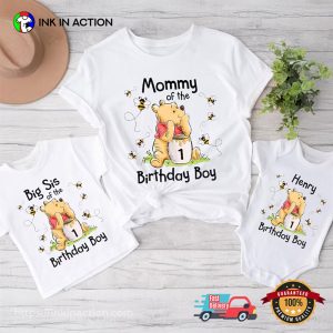 Custom Winnie the Pooh Happy Birthday Matching Family Shirt 3 InkInAction.com